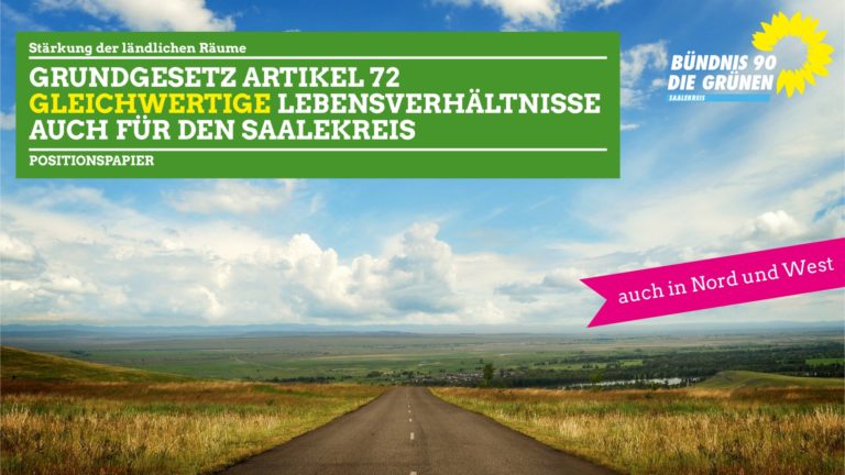 Grüne für Stärkung des ländlichen Raums