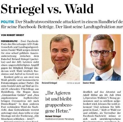 MZ-Artikel „Striegel vs. Wald“