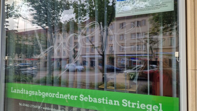 Unser Grünen Büro ist erneut Opfer von Vandalismus