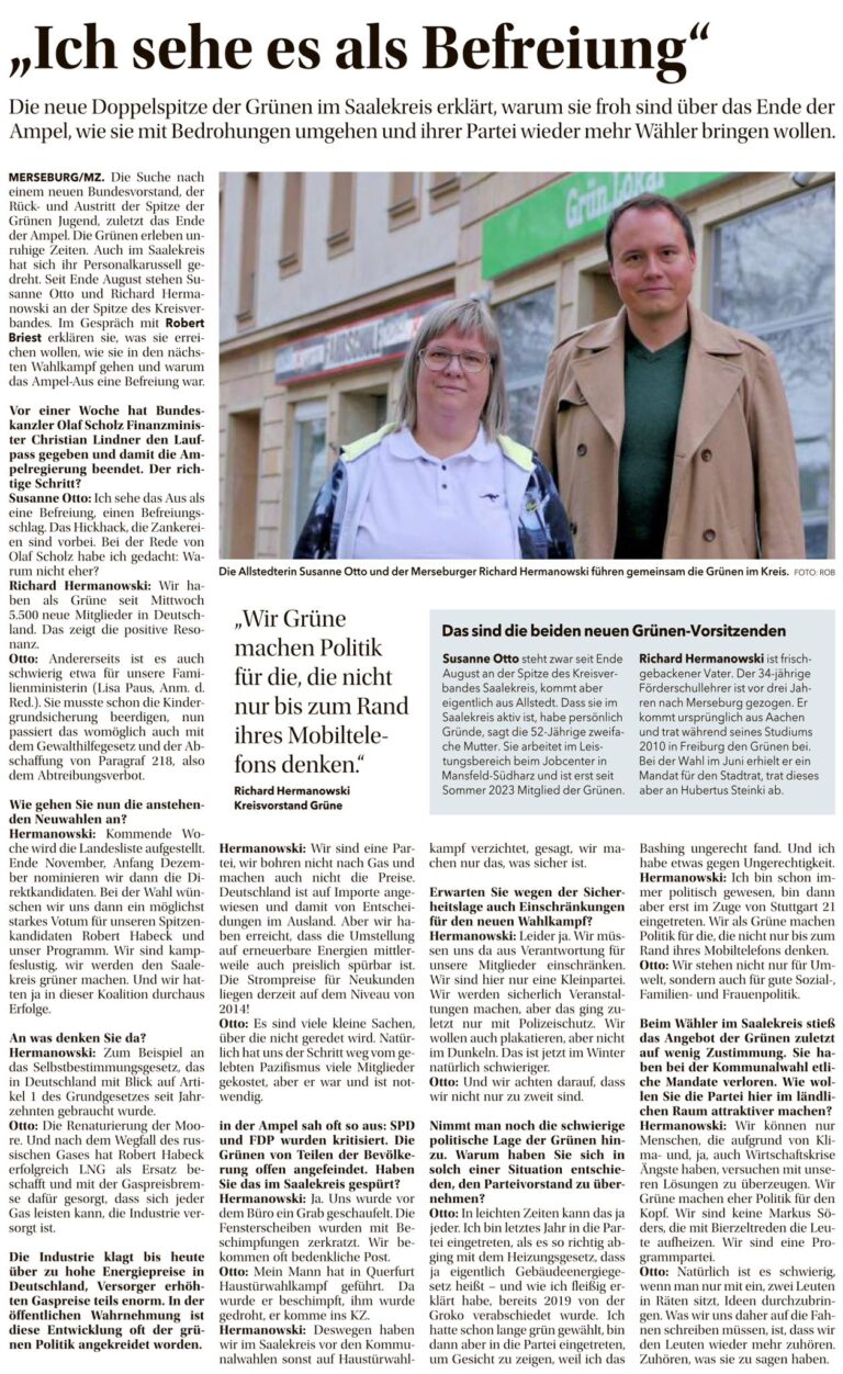 „Ich sehe es als Befreiung“
